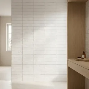 Flitsaanbieding Wandtegel Florim Ella Handvorm Creme Wit Mat 5x25