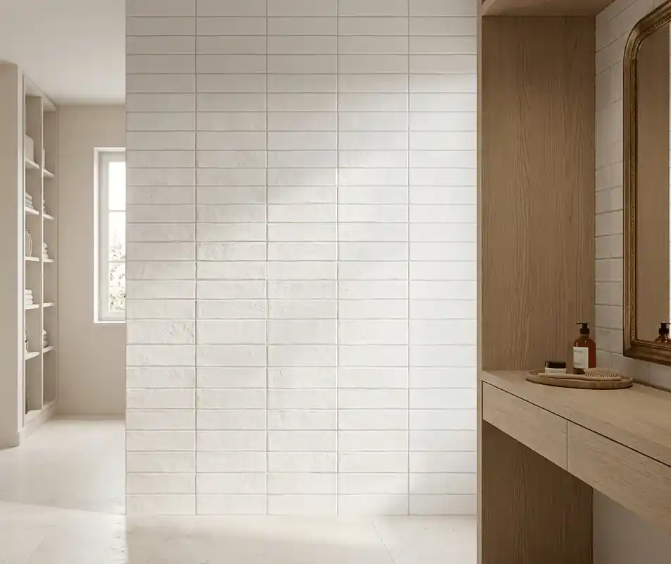 Flitsaanbieding Wandtegel Florim Ella Handvorm Creme Wit Mat 5x25
