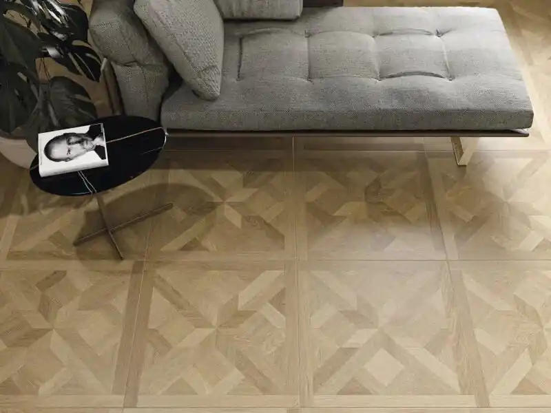 Vloertegel/Wandtegel Floorgas Casetone Houtlook Decor Eiken Lichtbruin 60x60 Gratis Retour
