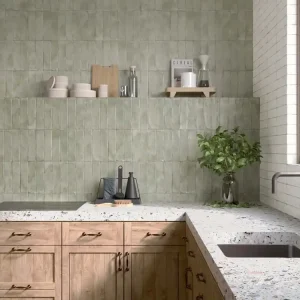 Speciale Aanbieding Wandtegel Arcadia Sartoria Green Groen Glans 6,5x26
