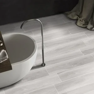 Vloertegel/Wandtegel Geotiles Tropic Winter Grijs Houtlook 20x120 Superprijs