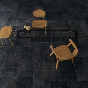 Vloertegels Romaansverband met Meerdere Maten - Zwart Romaansverband Getrommeld A - Multivloer 30x30 -30x50 - 50x50 Lage Prijs