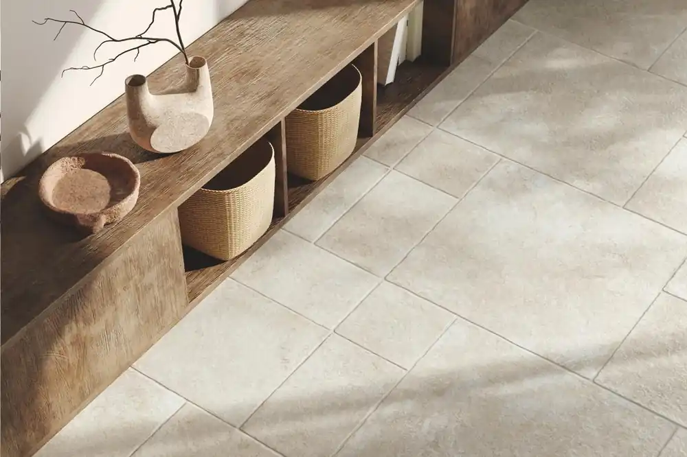 Vloertegels Romaansverband met Meerdere Maten - Beige Romaansverband Getrommeld A - Multivloer 30x30 -30x50 - 50x50 Populair