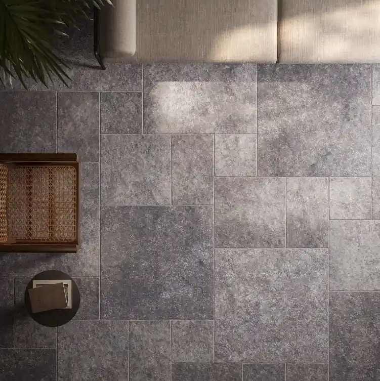 Vloertegels Romaansverband met Meerdere Maten - Grijs Romaansverband Getrommeld C - Multivloer 30x30 -30x50 - 50x50 - 80x80 Must-Have