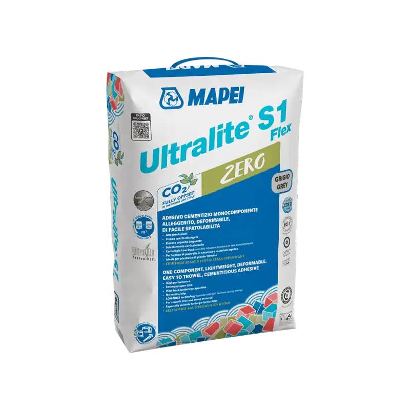 Mapei ULTRALITE S1 FLEX ZERO Grijze, lichtgewicht cementlijm 15kg Lage Prijs