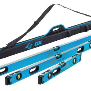 Beste Prijs OX Pro Set Waterpassen 600+1200+1800mm in Opbergtas