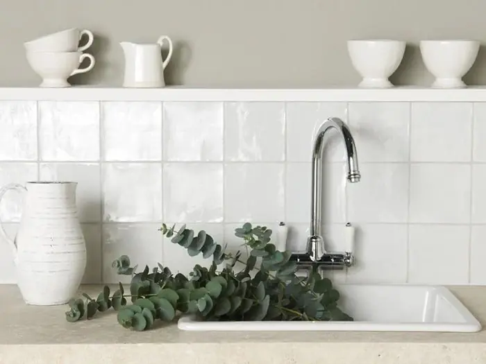 Wandtegel Revoir Balance Handvorm Blanco Wit Mat 13x13 Tijdelijk Beschikbaar