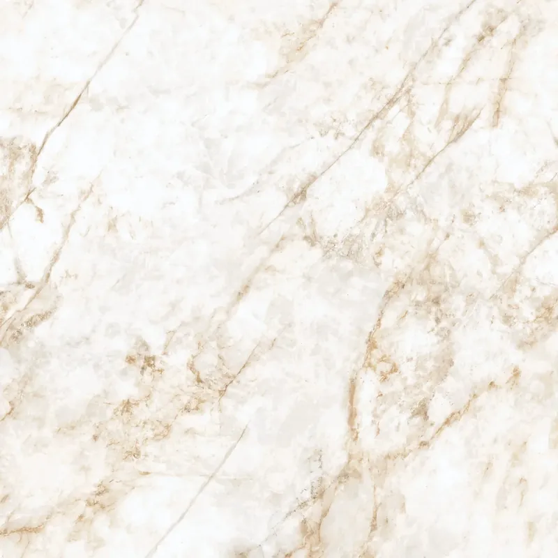 Vloertegel/Wandtegel Marazzi Almaden Leviosa Goud Beige Glans Marmerlook 120x120 Veilige Betaling