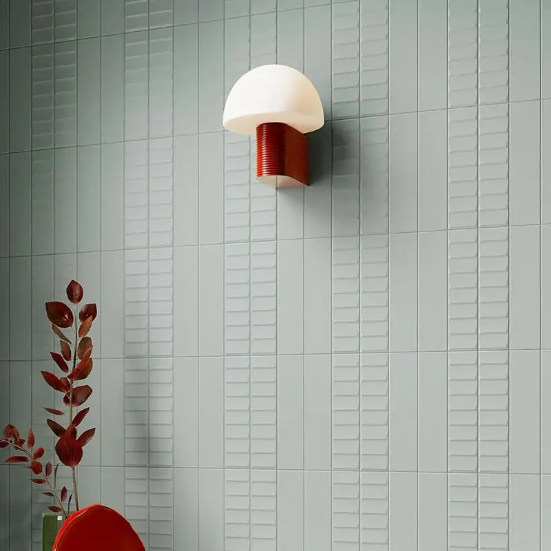 Lage Prijs Wandtegel Cifre Volume Ladder Relieve Lichtblauw Mat 6x25