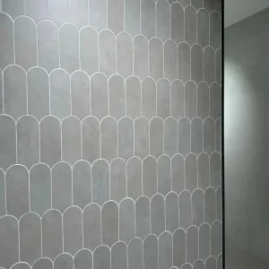 Wandtegel Equipe Cerámica Alure Pearl Visschub Mat Grijs 8x21,5 Tijdelijk Beschikbaar