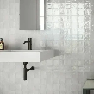 Korting Wandtegel Ragno Zellige Handvorm Lichtgrijs 10x10