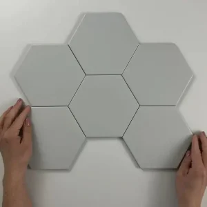 Alleen Vandaag Vloertegel/Wandtegel Equipe Cerámica Hexagon Timeless Lichtgrijs Mat 15x17