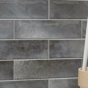 Wandtegel Equipe Cerámica Moon Grijs Glans 7,5x30 Gereduceerde Prijs