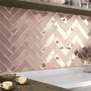Express Levering Wandtegel Equipe Cerámica Colonial Roze Glans 7,5x30