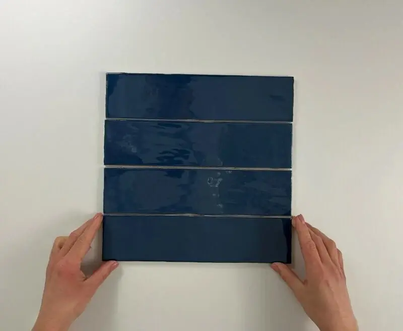 Wandtegel Equipe Cerámica Colonial Blauw Glans 7,5x30 Speciale Aanbieding