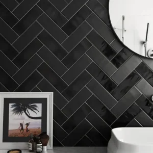Nieuw Wandtegel Equipe Cerámicas Country Anthracite Antraciet Glans 6,5x20