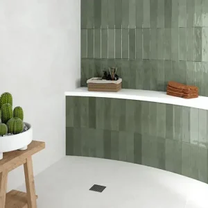 Actieprijs Wandtegel Villeroy Ele Saggio Groen Glans 7,5x30