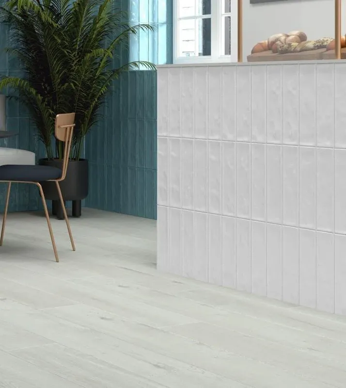 Wandtegel Navale Mayo Blanco Wit Glans 7,5x30 Populair