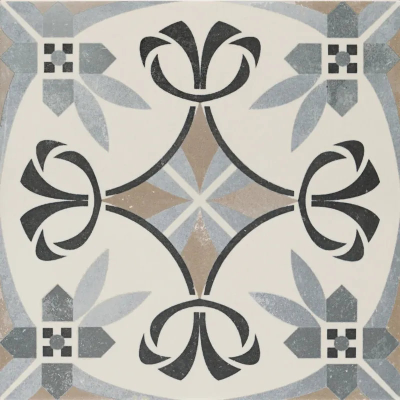 Vloertegel/Wandtegel Terre Agostino Portugese Decor Sysley Blauw 22,3x22,3 Weekendaanbieding