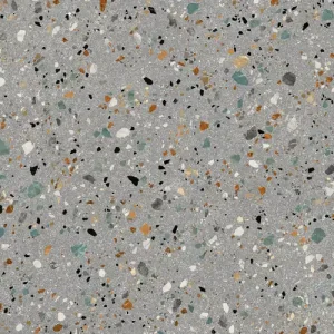 Op = Op Vloertegel/Wandtegel Arcana Go Terrazzo Kleur Grigio Grijs 60x120