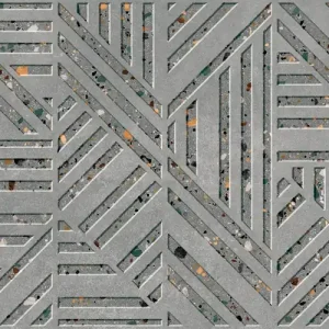 Wandtegel Arcana Go Terrazzo Relieve Kleur Grigio Grijs 60x120 Direct Beschikbaar