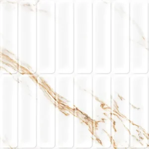 Wandtegel Villeroy Mery Goud Wit Marmerlook Relieve Mat 60x120 Betaalbaar