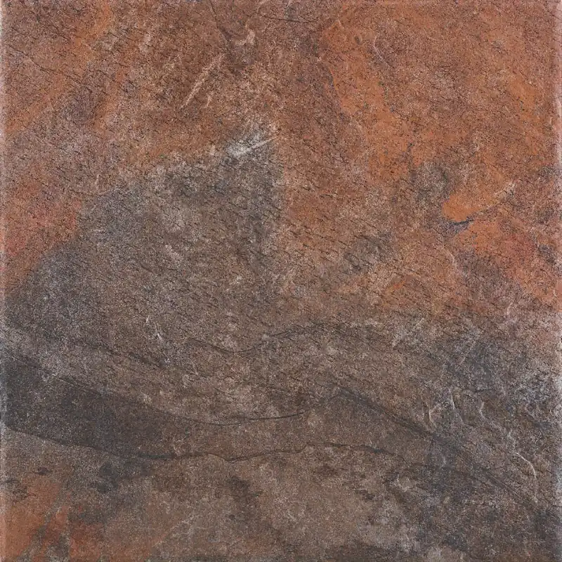 Beperkte Voorraad Vloertegel/Wandtegel Marazzi Vulcan Industrieel Oranje Bruin 60x60