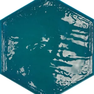 Vloertegel/Wandtegel Equipe Rain Hexagon Blauw Glans 19,8x22,8 Goedkoop