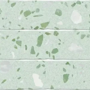Alleen Vandaag Wandtegel Terre Agostino Ducal Handvorm Terrazzo Verde Groen Glans 5x25