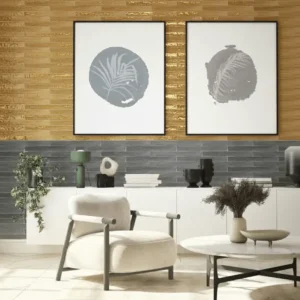 Wandtegel Equipe Trendy Langwerpig Handvorm Gold Goud Glans 5x50 Hoge Kwaliteit
