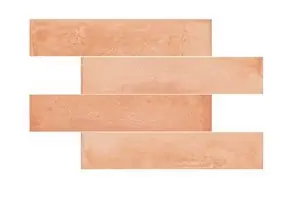 Favoriet Wandtegel Rako Acqua Handvorm Stonelook Terracotta Oranje Mat 5x25