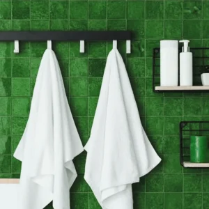 Wandtegel Ragno Elements Licht Relieve Evergreen Groen Glans 10x10 Direct Beschikbaar