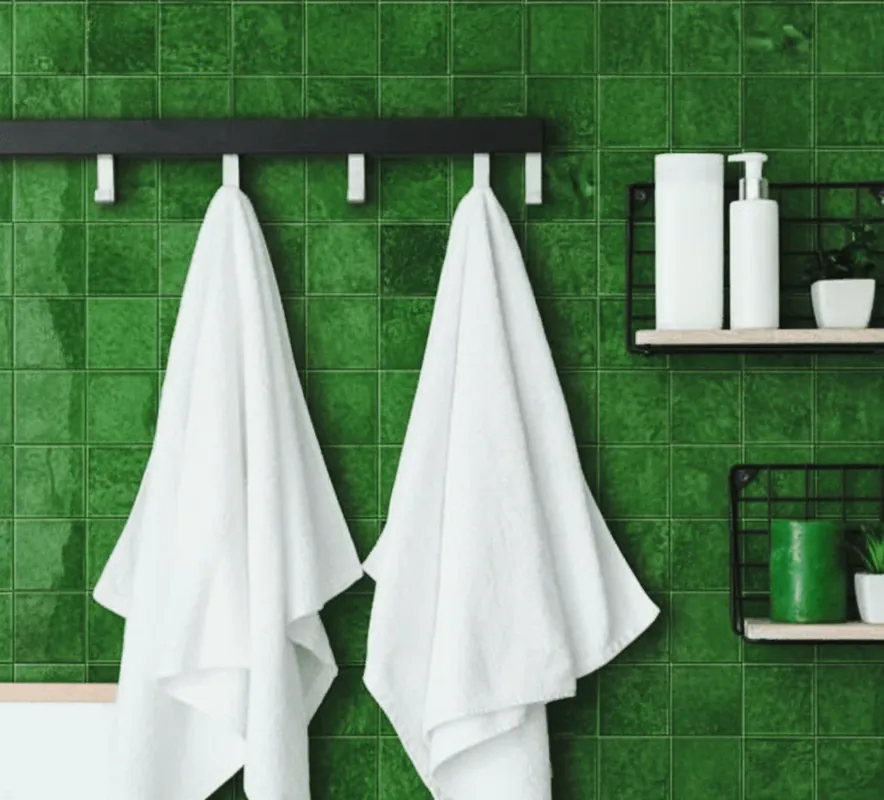 Wandtegel Ragno Elements Licht Relieve Evergreen Groen Glans 10x10 Direct Beschikbaar