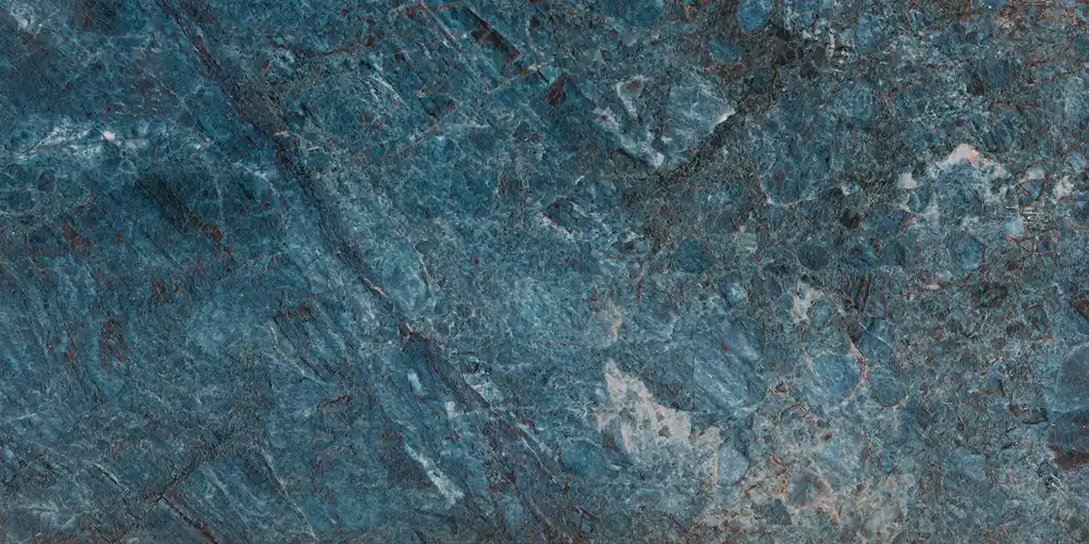 Actieprijs Vloertegel/Wandtegel Douglas Kiona Marmerlook Azzur Blauw Glans 60x120