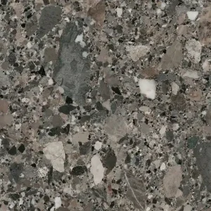 Vloertegel/Wandtegel Concorde Pietra Terrazzo Stonelook Antraciet 60x120 Exclusieve Aanbieding