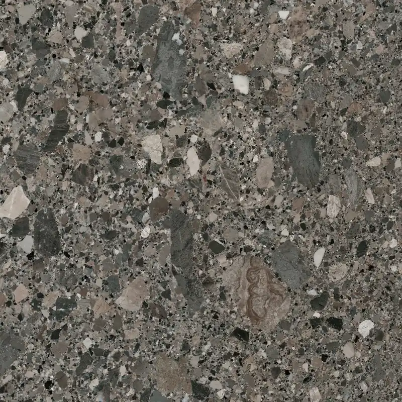 Seizoensaanbieding Vloertegel/Wandtegel Concorde Pietra Terrazzo Stonelook Antraciet 60x60