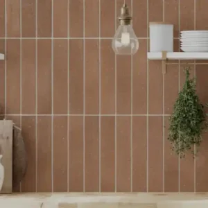 Gratis Retour Vloertegel/Wandtegel Geo Nature Handvorm Coral Terracotta Mat 5x25