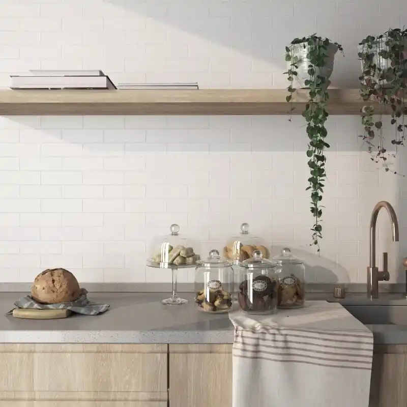 Vloertegel/Wandtegel Equipe Ceramica Kalma White Wit Mat 6x18,6 Gereduceerde Prijs