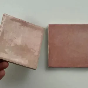 Wandtegel Equipe Ceramica EX Trendy Roze Handvorm Glans 10x10 Dagaanbieding