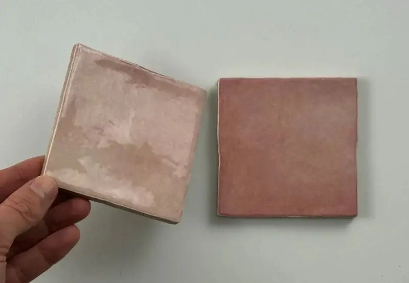 Wandtegel Equipe Ceramica EX Trendy Roze Handvorm Glans 10x10 Dagaanbieding