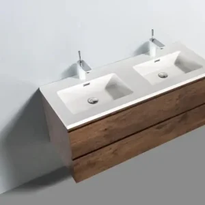 Sanitair Boch Onderkast Badkamermeubel Mat Donker Eiken 120x50x48cm Fabrieksprijs