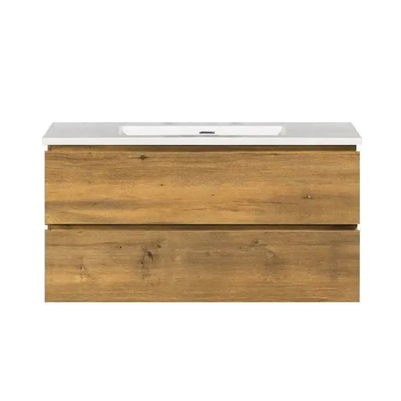 Actieprijs Sanitair Boch Onderkast Badkamermeubel Mat Eiken 100x50x48cm