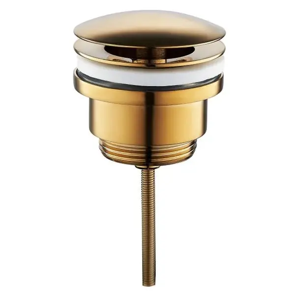 Veilige Betaling Sanitair Saniclear Clickwaste Goud Glans