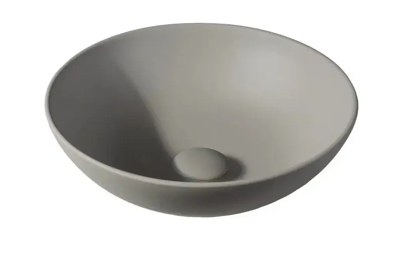 Sanitair Sani Waskom Solid Surface Greige Mat 38,5x38,5x13,8cm Aanbieding