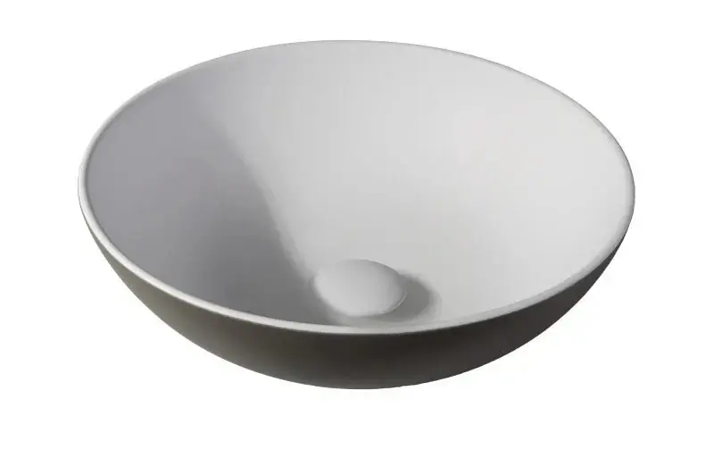 Populair Sanitair Sani Waskom Solid Surface Moka Mat 38,5x38,5x13,8cm EXT