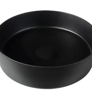 Sanitair Sani Waskom Solid Surface Zwart Mat 39x39x10,8cm Betaalbaar