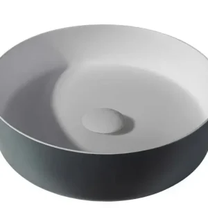 Exclusieve Aanbieding Sanitair Sani Waskom Solid Surface Antraciet Mat 39x39x10,8cm EXT