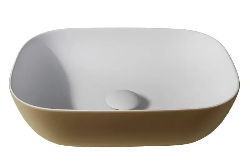 Sanitair Sani Waskom Solid Surface Goud Mat 46x34x12,2cm EXT Koop Online