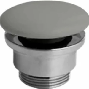 Koop Vandaag Sanitair Saniclear Clickwaste Keramiek Grijs Mat 7x8x7cm