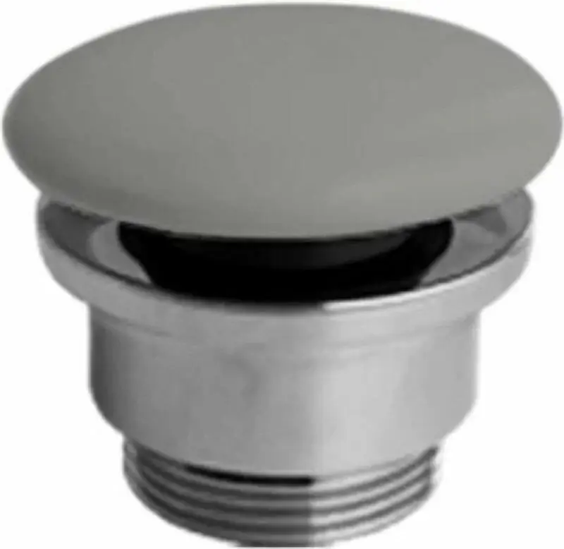 Koop Vandaag Sanitair Saniclear Clickwaste Keramiek Grijs Mat 7x8x7cm